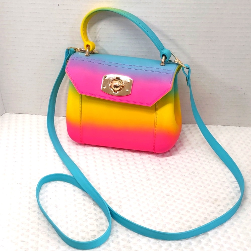 Colorful Jelly Crossbody Handbag